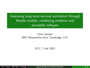 Improving long-term survival estimation through flexible models, combining evidence and accessible software