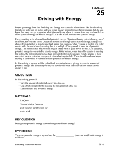 25 Driving with Energy LabQuest