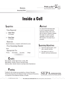 Inside a Cell L A Module