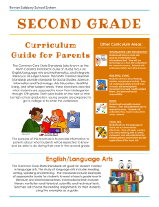 SECOND GRADE Curriculum Guide for Parents