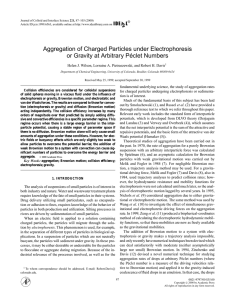 Aggregation of Charged Particles under Electrophoresis
