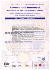 Beyond the Internet? Innovations for future networks and services