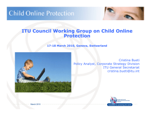 ITU Council Working Group on Child Online Protection