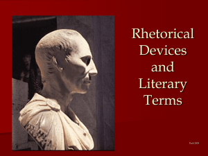 Rhetorical Devices and Literary