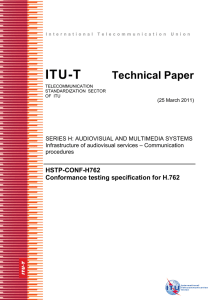 ITU-T Technical Paper