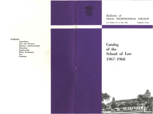 1967-1968 of the School of Law