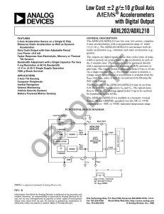 a Low Cost Accelerometers with Digital Output