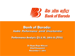 Bank of Baroda: Stable  Performance  amid  Uncertainties