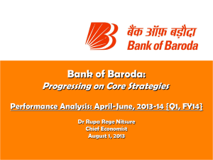 Bank of Baroda: Progressing on Core Strategies
