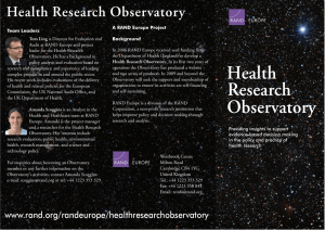 Health Research Observatory