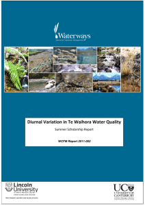 Diurnal Variation in Te Waihora Water Quality Summer Scholarship Report
