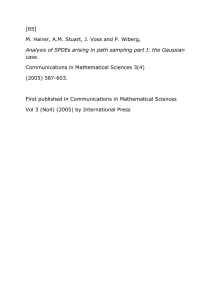 [65]   M. Hairer, A.M. Stuart, J. Voss and P. Wiberg,   Communications in Mathematical Sciences 3(4)   (2005) 587­603. 