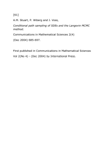 [61]   A.M. Stuart, P. Wiberg and J. Voss,   Communications in Mathematical Sciences 2(4)   (Dec 2004) 685­697. 
