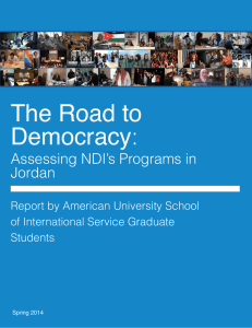 The Road to Democracy:   Assessing NDI’s Programs in