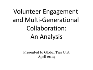 Volunteer Engagement and Multi-Generational Collaboration: An Analysis