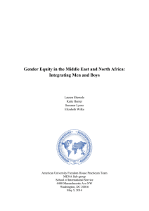 Gender Equity in the Middle East and North Africa: