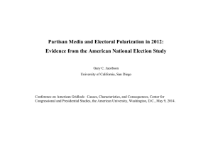Partisan Media and Electoral Polarization in 2012: