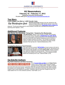 AU Newsmakers Top Story – February 17, 2012 February 10