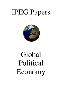 IPEG Papers Global Political Economy