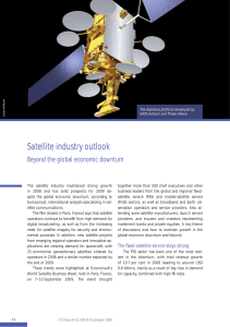 Satellite industry outlook Beyond the global economic downturn