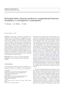 Extended finite element method in computational fracture mechanics: a retrospective examination