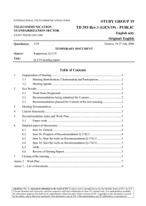 STUDY GROUP 19 TD 393 Rev.1 (GEN/19) - PUBLIC English only Original: English