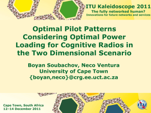 Optimal Pilot Patterns Considering Optimal Power Loading for Cognitive Radios in