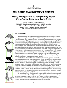 Wildlife Management Series Using Milorganite® to Temporarily Repel