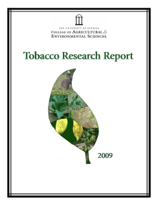 Tobacco Research Report 2009