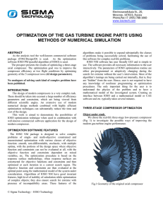 OPTIMIZATION OF THE GAS TURBINE ENGINE PARTS USING Electrozavodskaia St., 20,