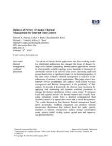 Balance of Power:  Dynamic Thermal Management for Internet Data Centers