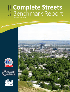 Complete Streets Benchmark Report S G