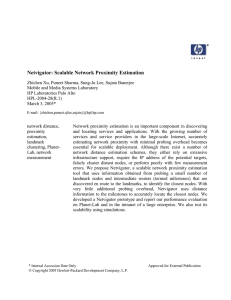 Netvigator: Scalable Network Proximity Estimation