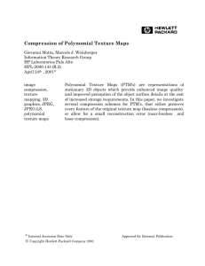 Compression of Polynomial Texture Maps