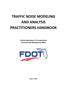 TRAFFIC NOISE MODELING AND ANALYSIS PRACTITIONERS HANDBOOK