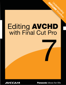 7 Editing AVCHD with Final Cut Pro