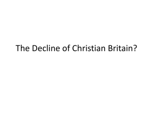 The Decline of Christian Britain?
