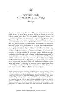  SCIENCE AND VOYAGES OF DISCOVERY Rob Iliffe