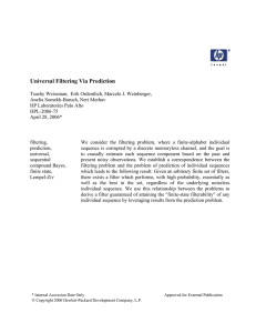 Universal Filtering Via Prediction