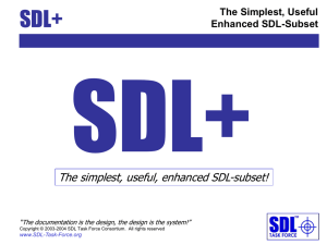 SDL+ The simplest, useful, enhanced SDL-subset! The Simplest, Useful Enhanced SDL-Subset