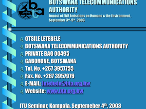BOTSWANA TELECOMMUNICATIONS AUTHORITY