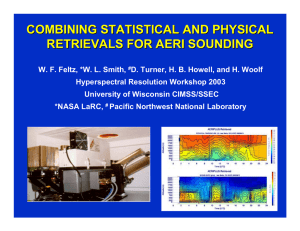 COMBINING STATISTICAL AND PHYSICAL RETRIEVALS FOR AERI SOUNDING