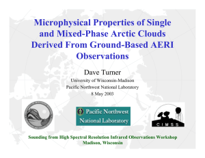 Microphysical Properties of Single and Mixed-Phase Arctic Clouds Derived From Ground-Based AERI Observations
