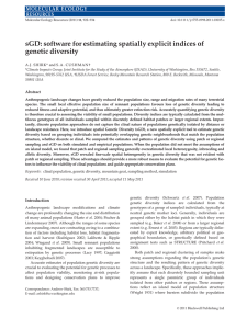 sGD: software for estimating spatially explicit indices of genetic diversity