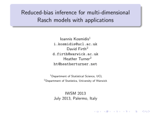 Reduced-bias inference for multi-dimensional Rasch models with applications