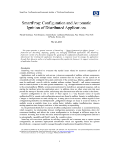 SmartFrog: Configuration and Automatic Ignition of Distributed Applications