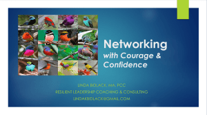 Networking with Courage and Confidence