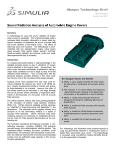 Abaqus Technology Brief Sound Radiation Analysis of Automobile Engine Covers