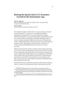 Raising the Speed Limit: U.S. Economic Growth in the Information Age