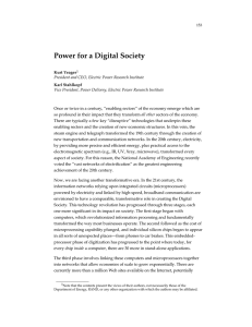 Power for a Digital Society